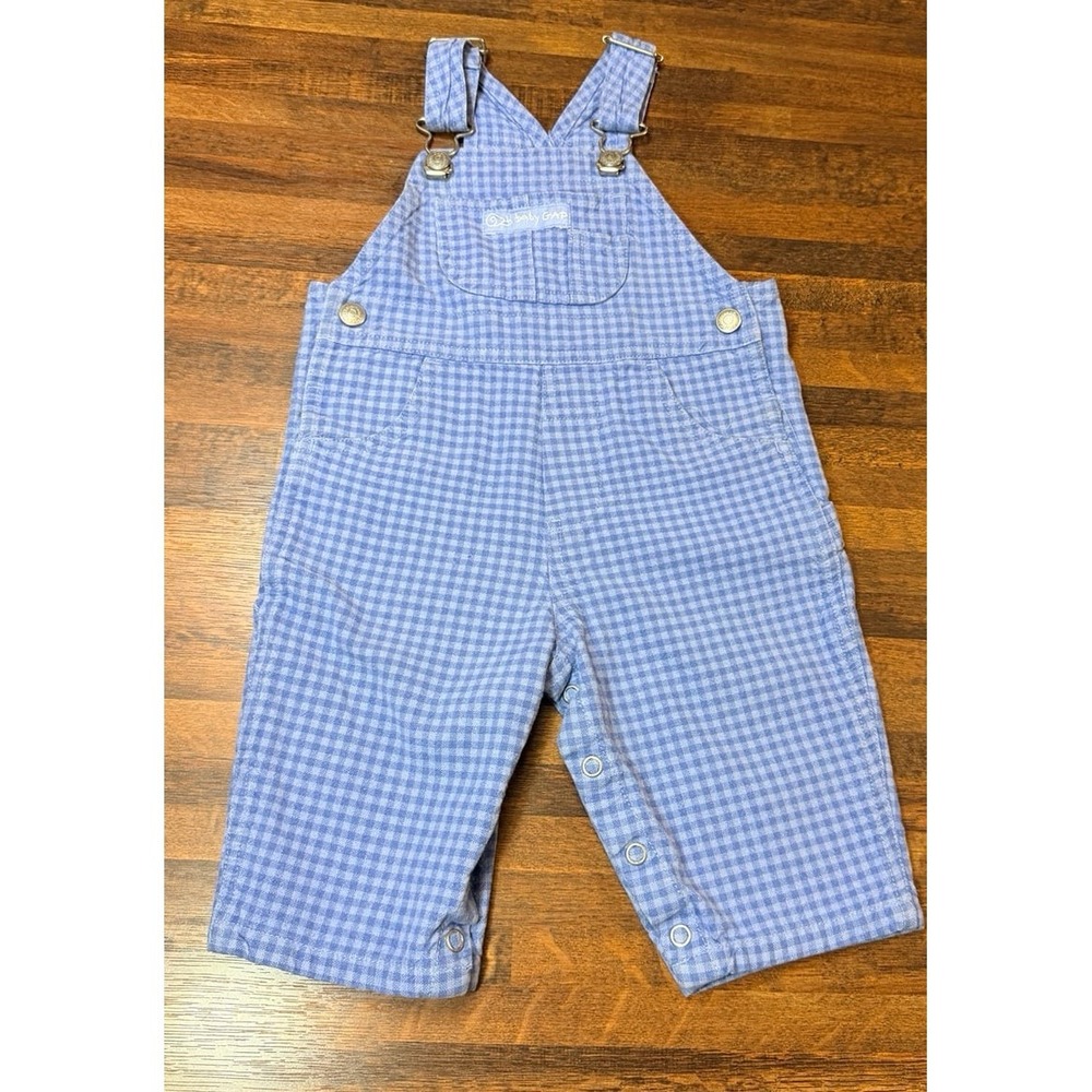 Vintage Baby Gap gingham bib overalls size 6-12 months.
